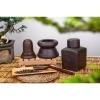 Bộ ấm chén đắp hoa, khay lá gốm Bát Tràng - Bộ trà sang trọng, giá chỉ 210.000 7