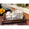 Bộ ấm trà gốm sứ Bát Tràng cao cấp vẽ tay, set tích trà 1.5l Giá ưu đãi 590.000 6