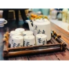 Bộ ấm trà gốm sứ Bát Tràng cao cấp vẽ tay, set tích trà 1.5l Giá ưu đãi 590.000 7