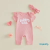 Bộ áo liền quần bé gái Aqua-Baby thêu tay ngắn có băng đô - Trang phục mùa hè 4