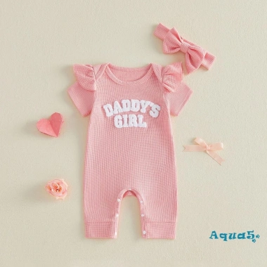 Bộ áo liền quần bé gái Aqua-Baby thêu tay ngắn có băng đô - Trang phục mùa hè 4