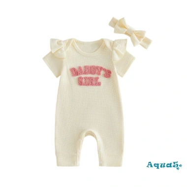 Bộ áo liền quần bé gái Aqua-Baby thêu tay ngắn có băng đô - Trang phục mùa hè 10