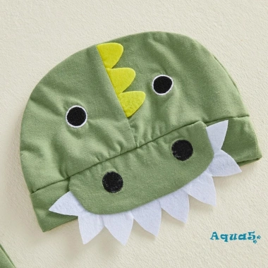Bộ áo liền quần bé trai Aqua-Baby thêu bụng khủng long không tay có mũ sơ sinh 187k 4
