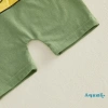 Bộ áo liền quần bé trai Aqua-Baby thêu bụng khủng long không tay có mũ sơ sinh 187k 8
