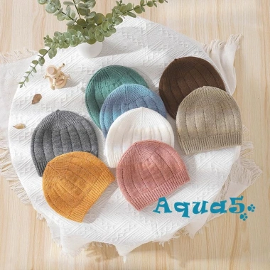 Bộ áo liền quần dệt kim mùa đông cho bé 0-18 tháng, tay dài, mũ, hàng nút, màu trơn