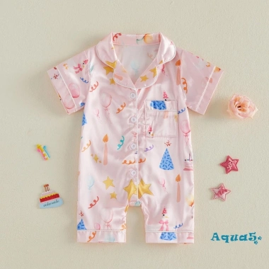 Bộ áo liền quần sinh nhật bé gái Aqua-Baby, cổ V, túi in họa tiết đầy màu sắc – Giá ưu đãi 238.514 đồng 3