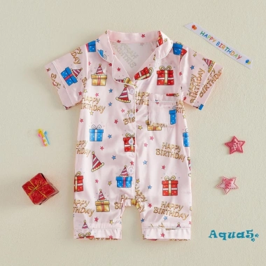Bộ áo liền quần sinh nhật bé gái Aqua-Baby, cổ V, túi in họa tiết đầy màu sắc – Giá ưu đãi 238.514 đồng 5