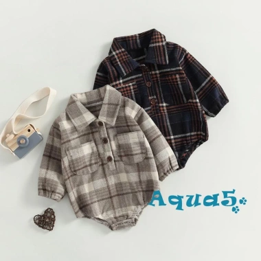 Bộ áo liền quần tay dài Aqua cho bé trai, họa tiết kẻ sọc cổ điển, túi tiện, nút cài, giá chỉ 181.440 VND 7 Bộ áo liền quần tay dài Aqua cho bé trai, họa tiết kẻ sọc cổ điển, túi tiện, nút cài, giá chỉ 181.440 VND 7