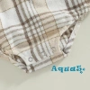 Bộ áo liền quần tay dài Aqua cho bé trai, họa tiết kẻ sọc cổ điển, túi tiện, nút cài, giá chỉ 181.440 VND 9