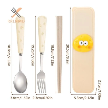 Bộ Ba Món Thép Không Gỉ: Thìa Phô Mai, Nĩa Lúa Mì, Chop Di Động Cho Học Sinh - Giá Ưu Đãi 49.830₫ 5 Bộ Ba Món Thép Không Gỉ: Thìa Phô Mai, Nĩa Lúa Mì, Chop Di Động Cho Học Sinh - Giá Ưu Đãi 49.830₫ 5