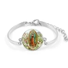 Bộ ba Virgin Mary: Vòng cổ chữ thập, bông tai & vòng tay – Quà tôn giáo Công giáo, phụ kiện rửa tội, chỉ 89.650 VND 4
