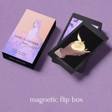 Bộ bài Tarot Honey & Lavender 78 lá - Nghệ thuật Ethereal Fantasy, thẩm mỹ mơ mộng, biểu tượng huyền bí - Giá 86.400₫