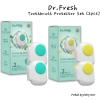 Bộ bảo vệ bàn chải Dr.Fresh 2 cái Bạc hà & Chanh, hộp vệ sinh không pin Hàn Quốc, giá ưu đãi