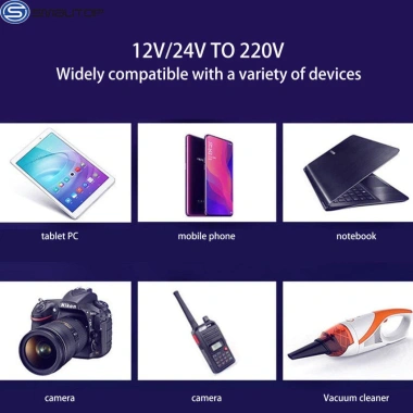 Bộ biến tần 1.500W xe hơi 12V/24V sạc USB, điện thoại, chuyển 220V - Giá chỉ 145k 5