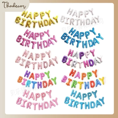 Bộ Bóng Chữ Happy Birthday - Đèn LED sáng rực, Thiết kế sinh nhật, Giá 27.840₫
