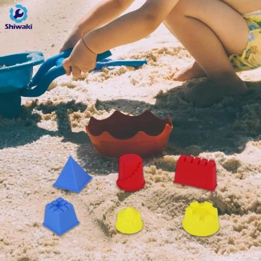 Bộ cát bãi biển di động cho bé gái 3-10 tuổi, đồ chơi giáo dục lâu đài kim tự tháp, 68.200₫