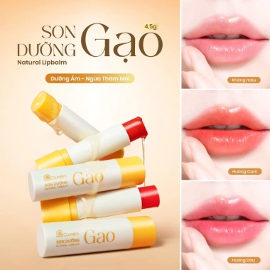 Bộ Chăm Sóc Môi Xinh Son Lụa + Son Dưỡng Cỏ Mềm - Dưỡng ẩm, Màu Tự Nhiên, Giá 348k
