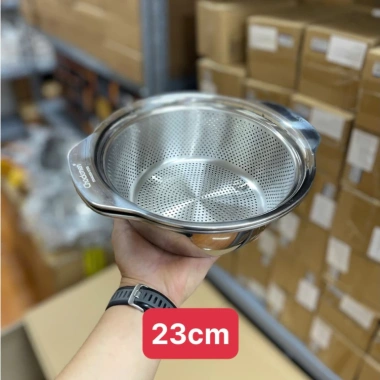 Bộ chậu rổ rửa rau củ quả inox 304 đa năng 23‑31cm - Giá chỉ 285.000₫ 9 Bộ chậu rổ rửa rau củ quả inox 304 đa năng 23‑31cm - Giá chỉ 285.000₫ 9