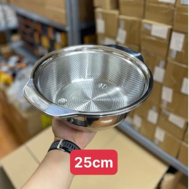 Bộ chậu rổ rửa rau củ quả inox 304 đa năng 23‑31cm - Giá chỉ 285.000₫ 10 Bộ chậu rổ rửa rau củ quả inox 304 đa năng 23‑31cm - Giá chỉ 285.000₫ 10