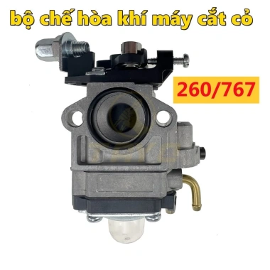 Bộ chế hòa khí máy cắt cỏ 2 thì 260-430 - xăng con, tiết kiệm, chất tốt, 105.000đ