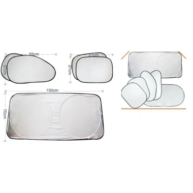 Bộ che nắng 6 món full 6 kính ô tô - Che nắng tối ưu, bảo vệ nội thất, giảm nhiệt, giá chỉ 130k 4