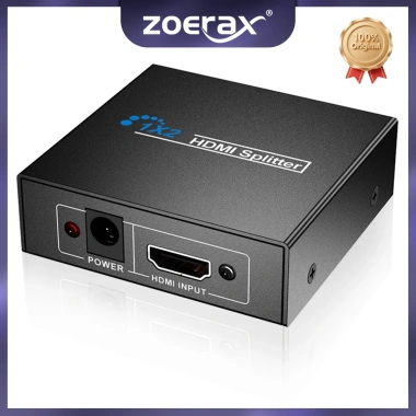 Bộ chia HDMI ZOERAX 1-in-2 1.080P 60Hz HD hỗ trợ 3D HDCP CEC cho PS5 Xbox Blu-ray Dolby True - Giá 141.900₫