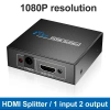 Bộ chia HDMI ZOERAX 1-in-2 1.080P 60Hz HD hỗ trợ 3D HDCP CEC cho PS5 Xbox Blu-ray Dolby True - Giá 141.900₫ 3