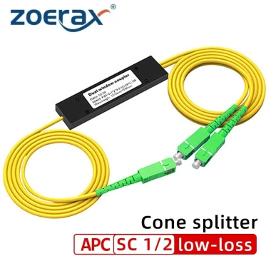 Bộ chia quang ZoeRax SC/FC/UPC/APC 1x2 - Chia sợi 1:2 quang học, giá 98.999đ