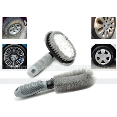 Bộ chổi cọ rửa vành lazang, bàn chải vệ sinh bánh xe chuyên nghiệp - Giá ưu đãi 35.000₫
