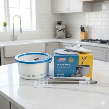 Bộ Chổi Lau Nhà NEATLY Tự Vắt Xoay 360 Cao Cấp 02 Bông Lau Vệ Sinh Nhanh
