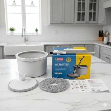 Bộ Chổi Lau Nhà NEATLY Tự Vắt Xoay 360 Cao Cấp 02 Bông Lau Vệ Sinh Nhanh