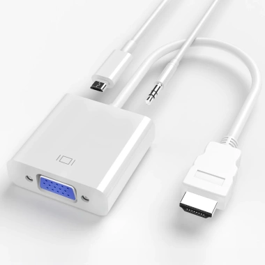 Bộ chuyển đổi HDMI sang VGA ZOERAX 1.080P có nguồn âm thanh PC, Laptop, Máy chiếu, TV - Giá ưu đãi 38.390₫