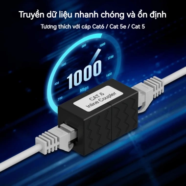Bộ chuyển đổi khớp nối Ethernet ZoeRax RJ45 - Đầu nối đầu-cái sang đầu-cái cho Cat5E/6/7, giảm giá 54.999₫ 2