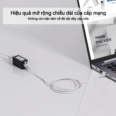 Bộ chuyển đổi khớp nối Ethernet ZoeRax RJ45 - Đầu nối đầu-cái sang đầu-cái cho Cat5E/6/7, giảm giá 54.999₫ 3