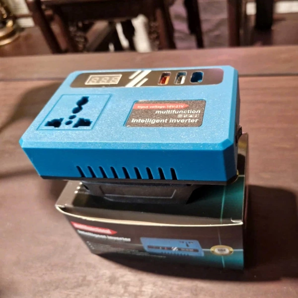 Hình ảnh sản phẩm Bộ Chuyển Đổi Pin 21V Sang 220V Chuẩn, Giá Rẻ 240k - Inverter Nguồn Điện Đa Năng