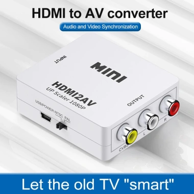 Bộ chuyển đổi ZOERAX HDMI Mini sang AV RCA 1.080P CVBS - Giá chỉ 92.290₫