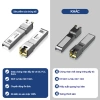 Bộ chuyển SFP+ sang RJ45 Zoerax 1.25/2.5/10G CAT6a tự động nhận tốc độ cắm là chạy 137.700₫ 3