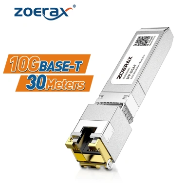 Bộ chuyển SFP+ sang RJ45 Zoerax 1.25/2.5/10G CAT6a tự động nhận tốc độ cắm là chạy 137.700₫
