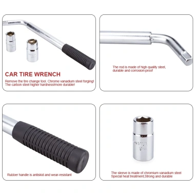 Bộ cờ lê tháo đai ốc bánh xe dạng ống lồng 17-23mm MONQIQI - Dụng cụ sửa lốp xe hơi 4