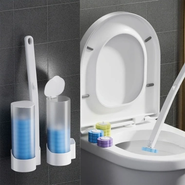 Bộ cọ vệ sinh 18 món dùng một lần, thiết kế tối giản hiện đại, hương oải hương chanh, tiện lợi và thơm mát