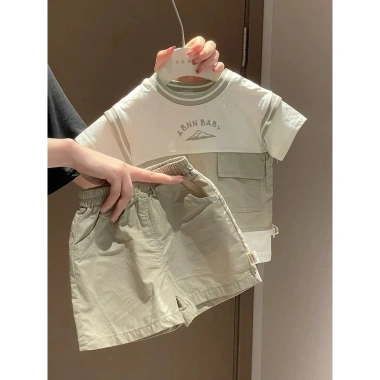 Bộ Colorblock Unisex 0-6Y Hàn Quốc Mùa Hè Thoáng Khí Chống Nắng Giá Ưu Đãi 285k
