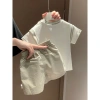 Bộ Colorblock Unisex 0-6Y Hàn Quốc Mùa Hè Thoáng Khí Chống Nắng Giá Ưu Đãi 285k 2