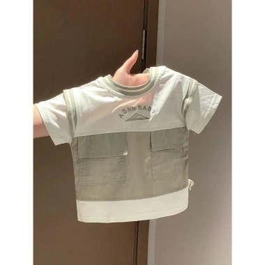 Bộ Colorblock Unisex 0-6Y Hàn Quốc Mùa Hè Thoáng Khí Chống Nắng Giá Ưu Đãi 285k