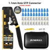 Bộ công cụ mạng ZoeRax RJ45 CAT6 CAT5E - kìm uốn, vũ nữ thoát dây, lưỡi dao, 20 đầu nối và bảo vệ phích cắm - Giá chỉ 373.999 VND 2
