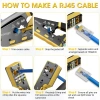 Bộ công cụ mạng ZoeRax RJ45 CAT6 CAT5E - kìm uốn, vũ nữ thoát dây, lưỡi dao, 20 đầu nối và bảo vệ phích cắm - Giá chỉ 373.999 VND 9
