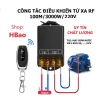 Bộ công tắc RF 100m 30A 1.5HP 220V cho máy bơm nước rửa xe, kèm Remote 2