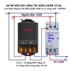 Bộ công tắc RF 100m 30A 1.5HP 220V cho máy bơm nước rửa xe, kèm Remote 4