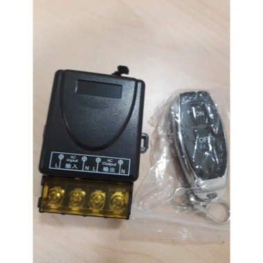 Bộ công tắc RF 100m 30A 1.5HP 220V cho máy bơm nước rửa xe, kèm Remote 9