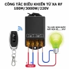Bộ công tắc RF 100m 30A 4.000W 220V – Điều khiển 1 tay máy bơm nước, chỉ 99.000₫ 2