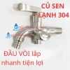 Bộ Củ Sen Tắm Lạnh Inox 304 - Vòi Nhôm, Dây Ren 21, Tay Sen Inox & Nhựa, 69.000₫ 7